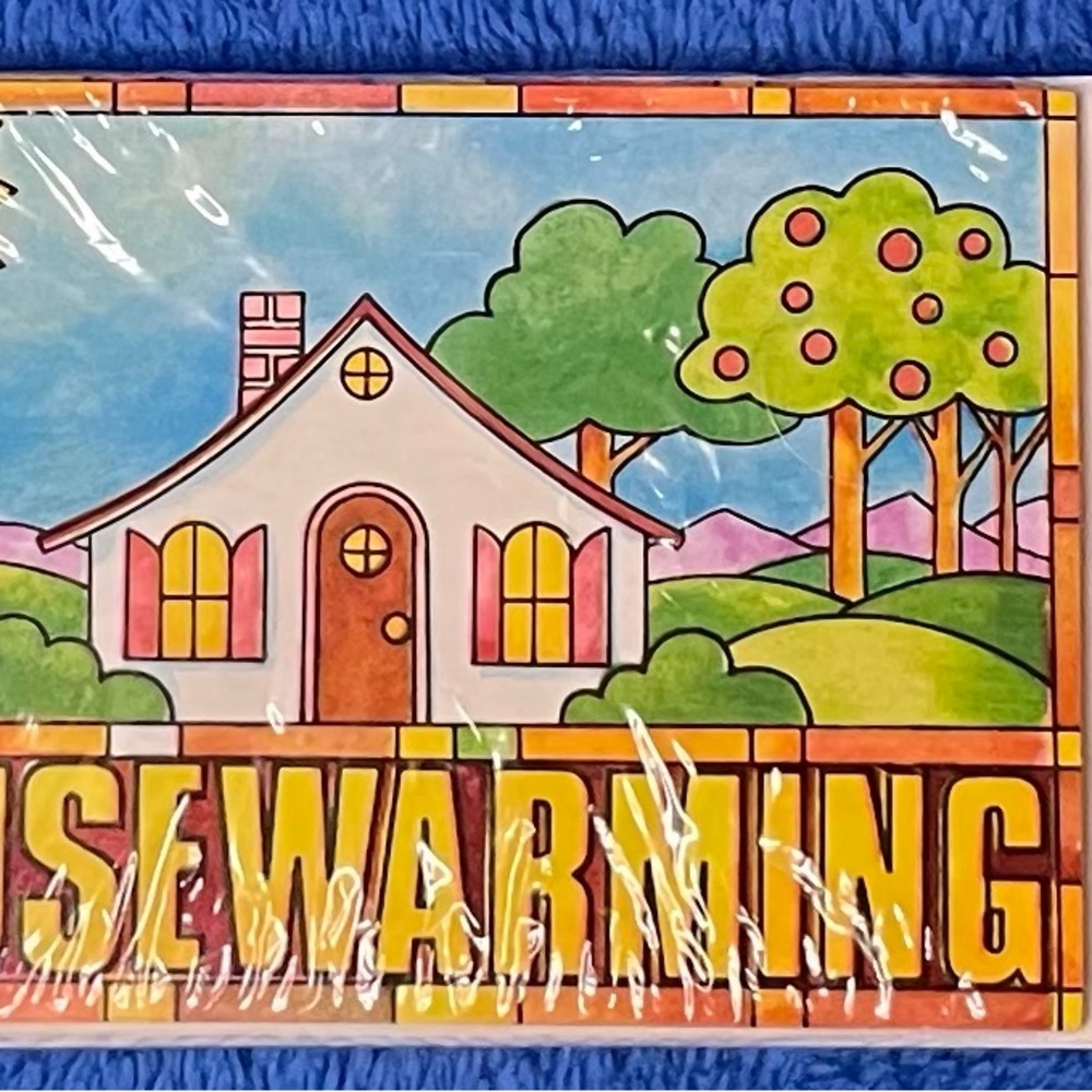 VINTAGE - SEALED American Greetings Americard - 8 House Warming Invitations.